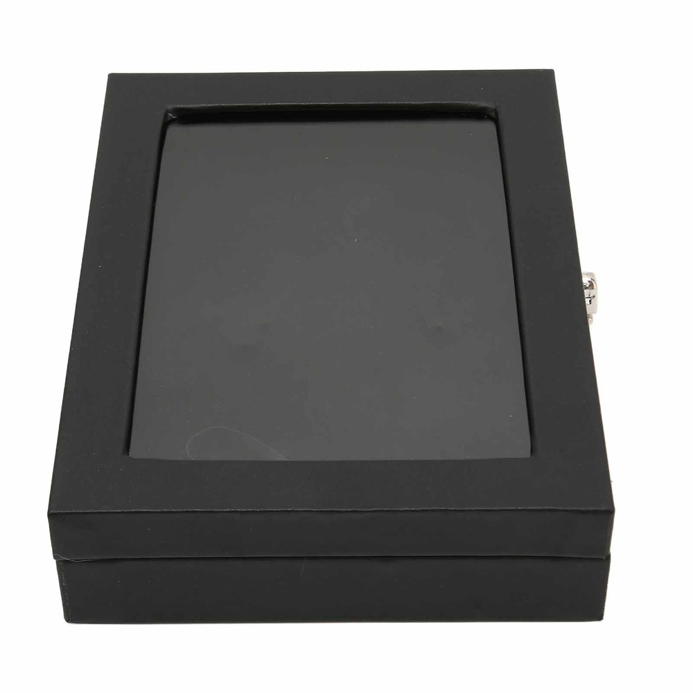 Pin Display Case Orderly Storage Transparent Dustproof Black Badge Storage Box