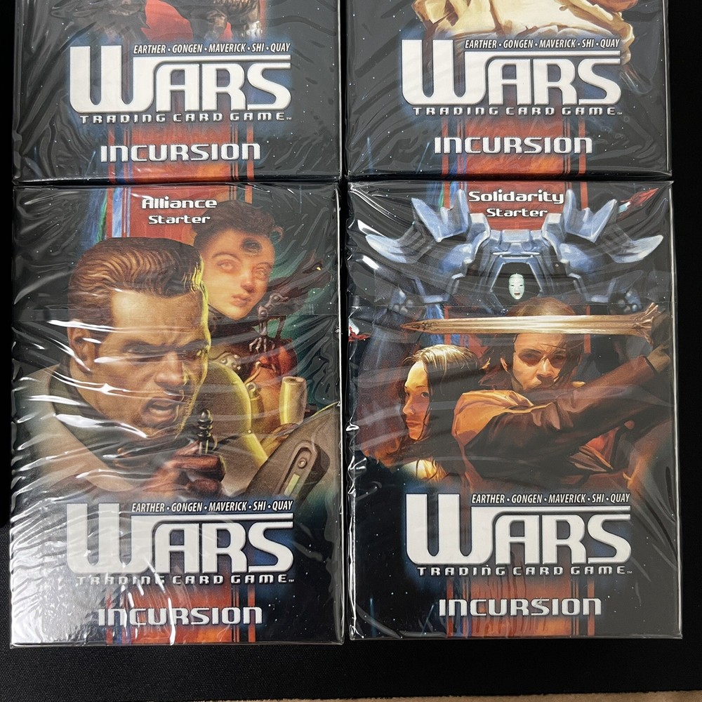 Wars CCG Incursion / Nowhere to Hide Complete Booster Box & Starter Decks Sealed