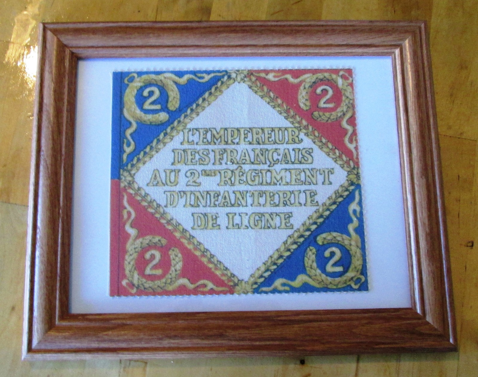 Napoleonic Wars. Napoleon Bonaparte Flag...France, French Flag, 2nd Regiment