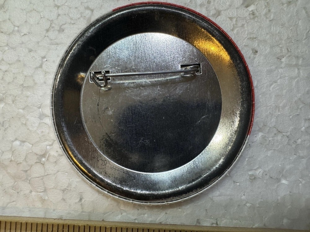 NASA Space shuttle LAUNCH GUEST BUTTON - Red