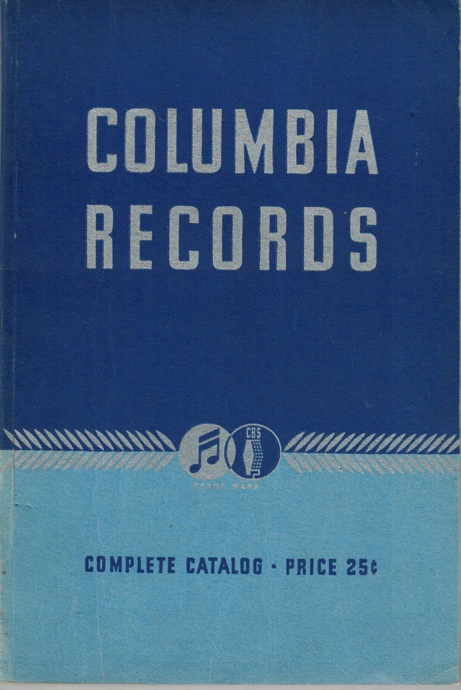 1939 Columbia Records Complete Catalog