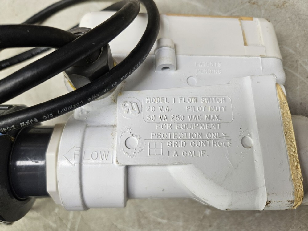 Grid Control M1 Pilot Operation Flow Switch, Model 1, PVC Flow Switch