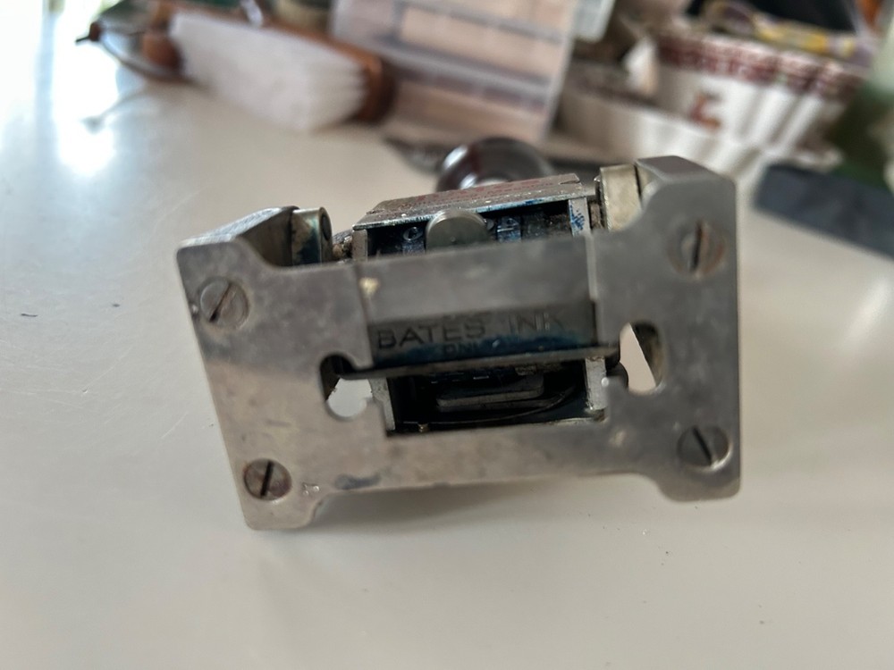 Vintage Bates Numbering Machine 6 wheels, style E