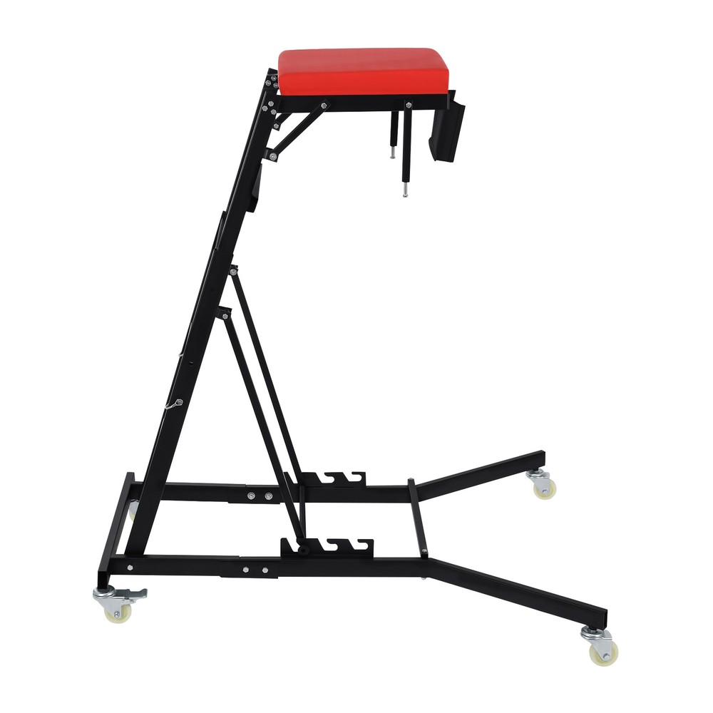 Foldable Engine Topside Creeper Adjustable Height Movable Ladder With 4 Wheels