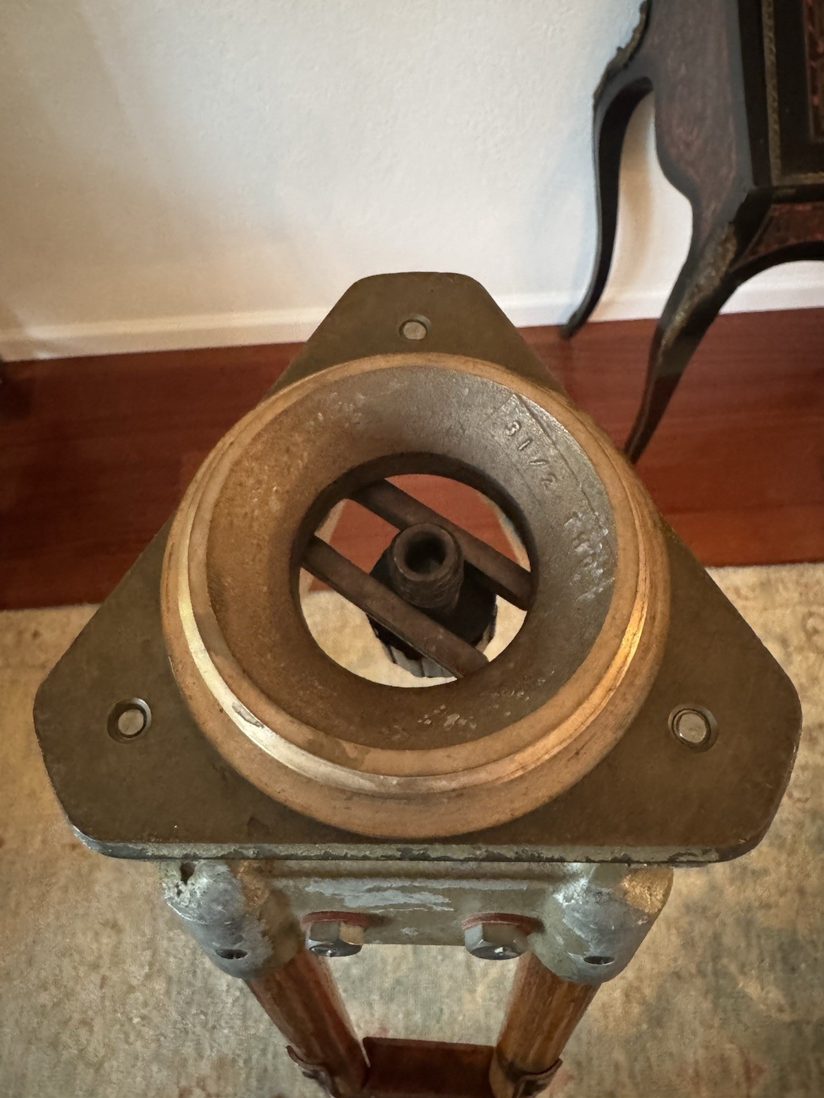 Vintage Heerbrugg WILD T1A Theodolite Survey Level Transit Tool Case & Oak Stand