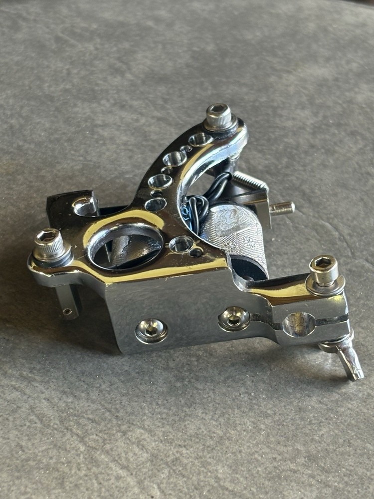 Custom Chrome Walker Frame VNTG Style tattoo coil machine