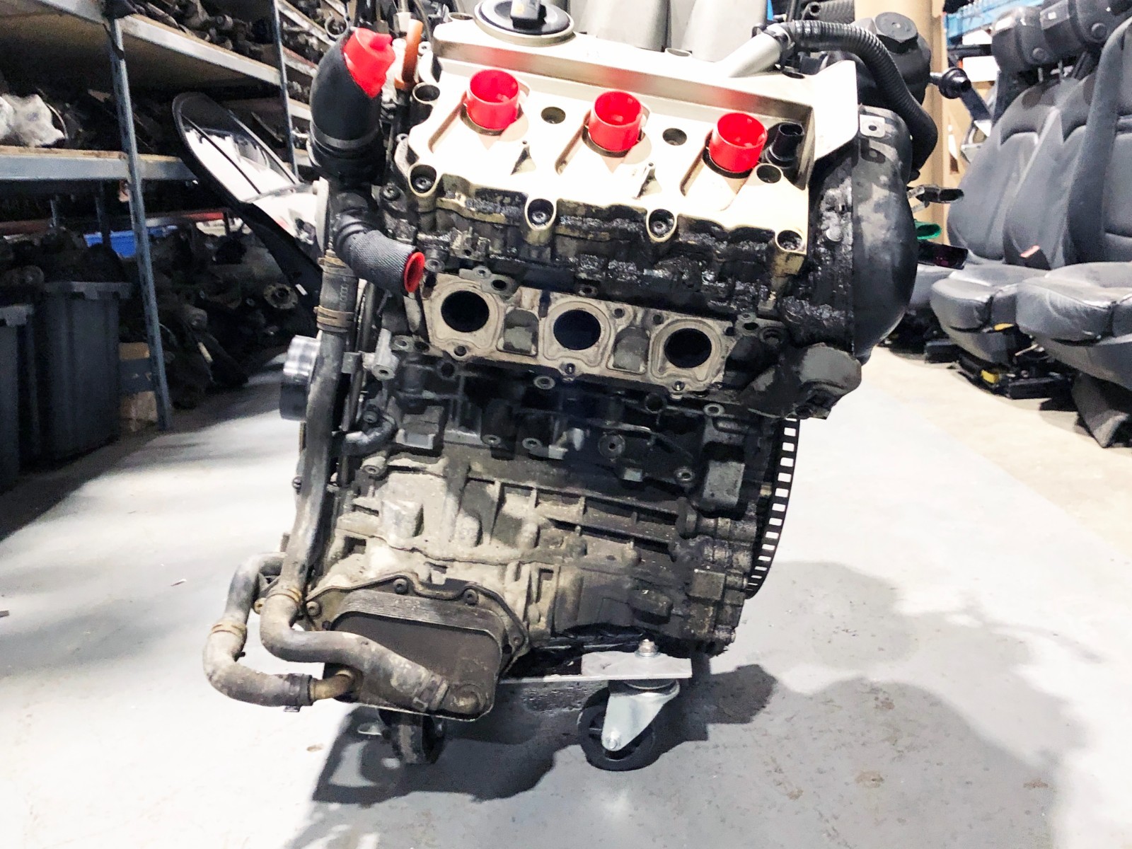 07-08 Audi A4 A6 C6 B7 BKH Engine Longblock 3.2 FSI V6 137K MILES COMPRS TESTED