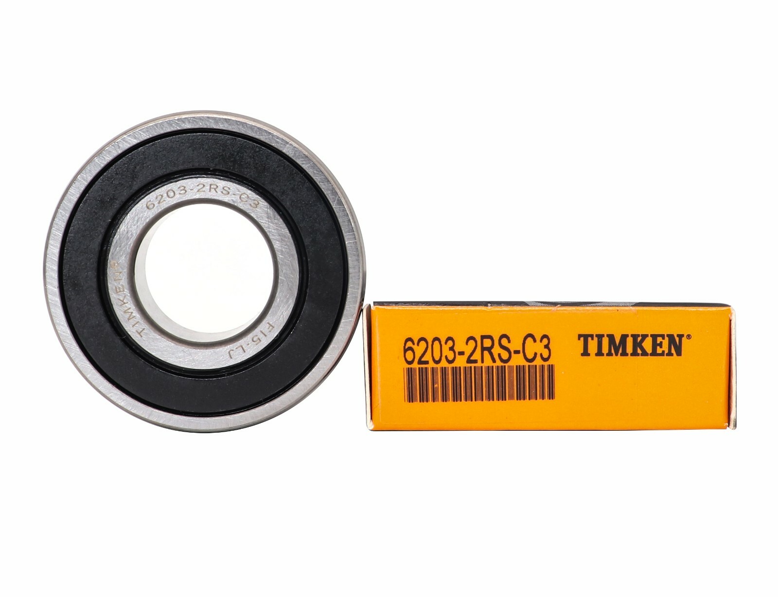 (2 PACK) TIMKEN 6203-2RS C3 6203-2RS 17X40X12MM Double Rubber Seal Ball Bearings