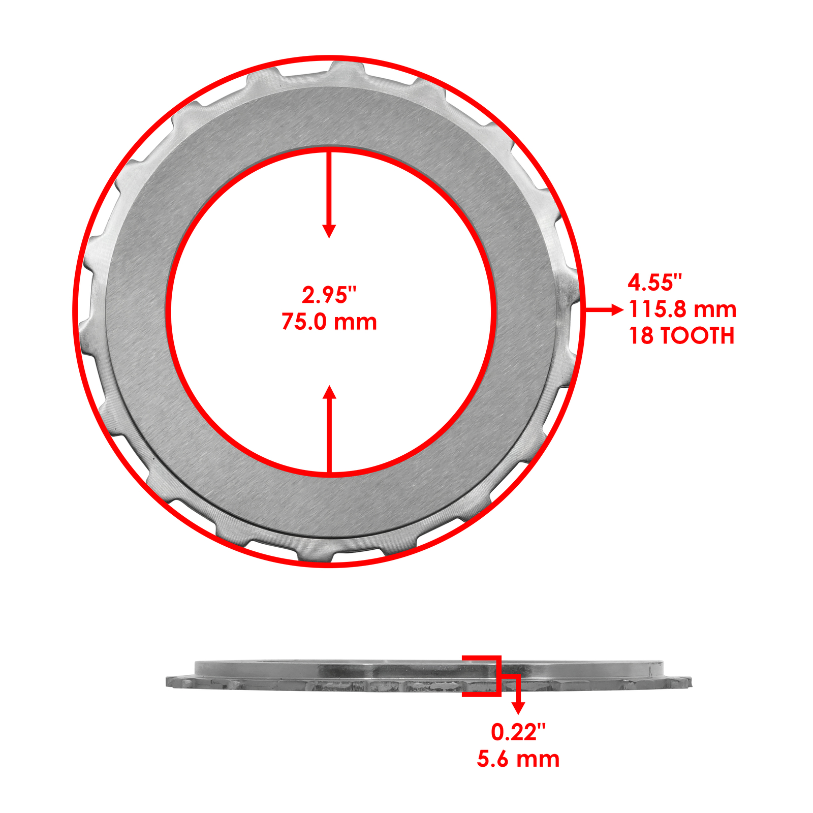 Clutch Friction Plates Kit for Honda Rancher 420 TRX420FA FA2 FA5 FA6 2009-2024