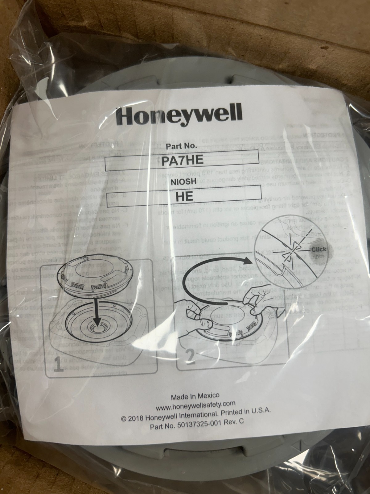 Case of 20 Honeywell PA7HE Hepa Filter Cartridge Mfg 08/04/20 GENUINE OEM