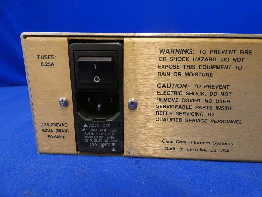 ClearCom MS-222 2-Channel Main Station (no mic)