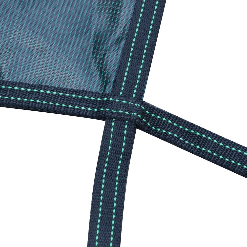 Pool Safety Cover For 20x40ft Rectangular with 4x8ft Center End Step Green Mesh