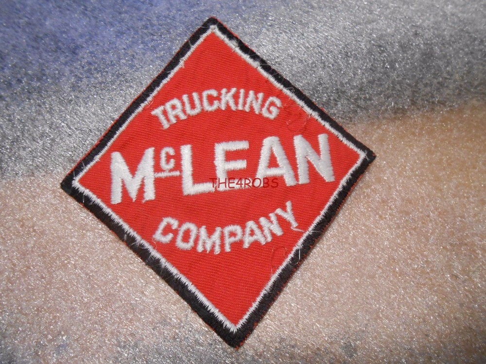 Vintage McClean Trucking Embroidered Uniform Jacket Patch 4 in