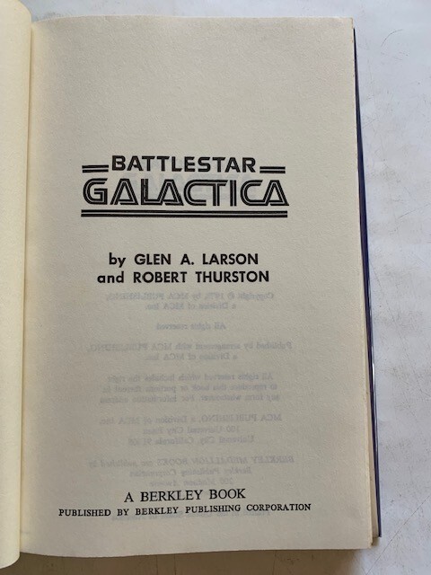 BATTLESTAR GALACTICA - 1ST. ED. WITH PROMOTIONAL BUTTON