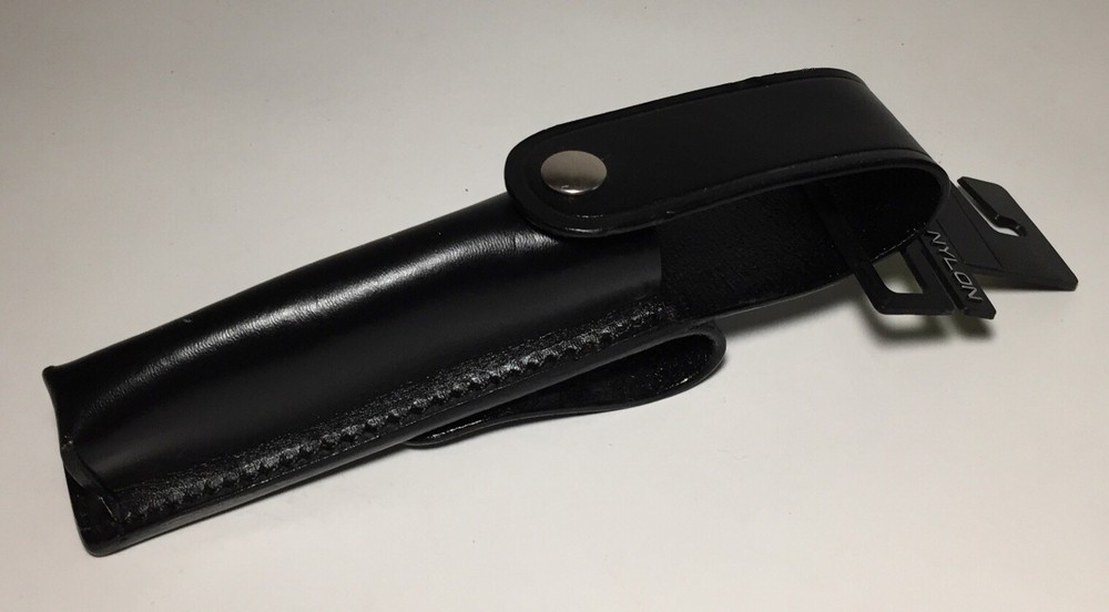 Dutyman Plain Stinger Flashlight Black Leather Pouch Case 2811