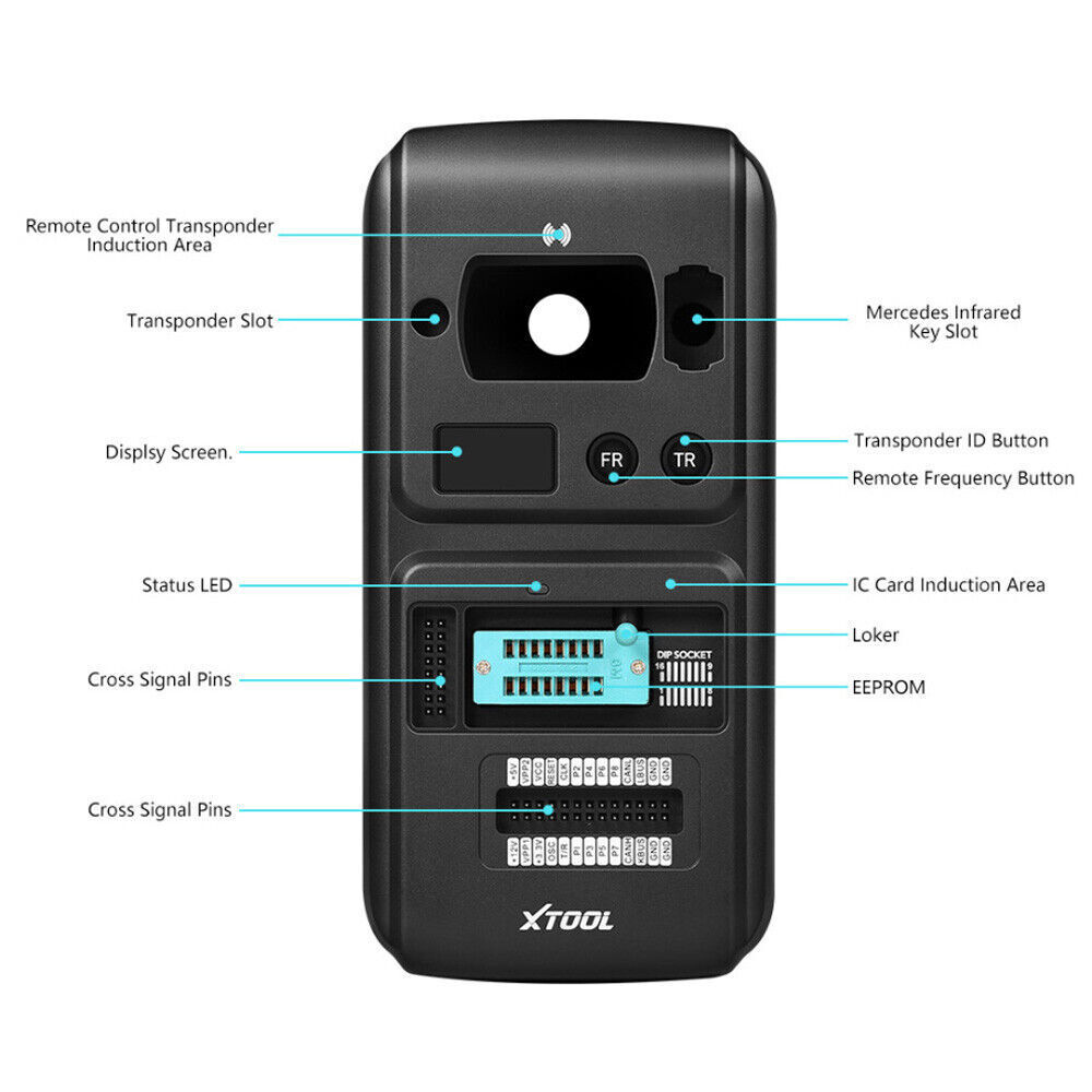 XTOOL USED KC501 Car K^ey Programmer Read Write EEPROM MCU Infrared For Benz