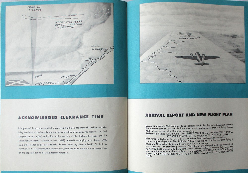 AIRWAYS FLYING Original 1943 WW2 Vintage US ARMY AIR FORCE PILOT HANDBOOK