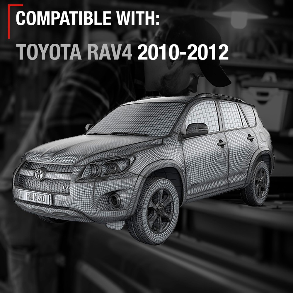 Sun Visor, Left & Right for Toyota RAV4 - Gray