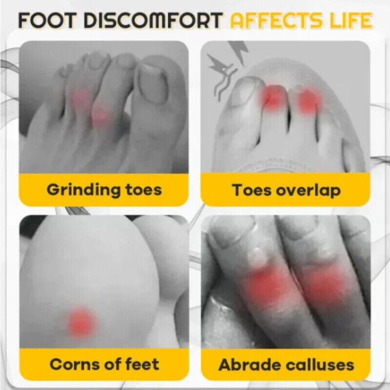 10PC Clear Gel Toe Cap Silicone Toe Protector Toe Guards Cushion for Corn Callus