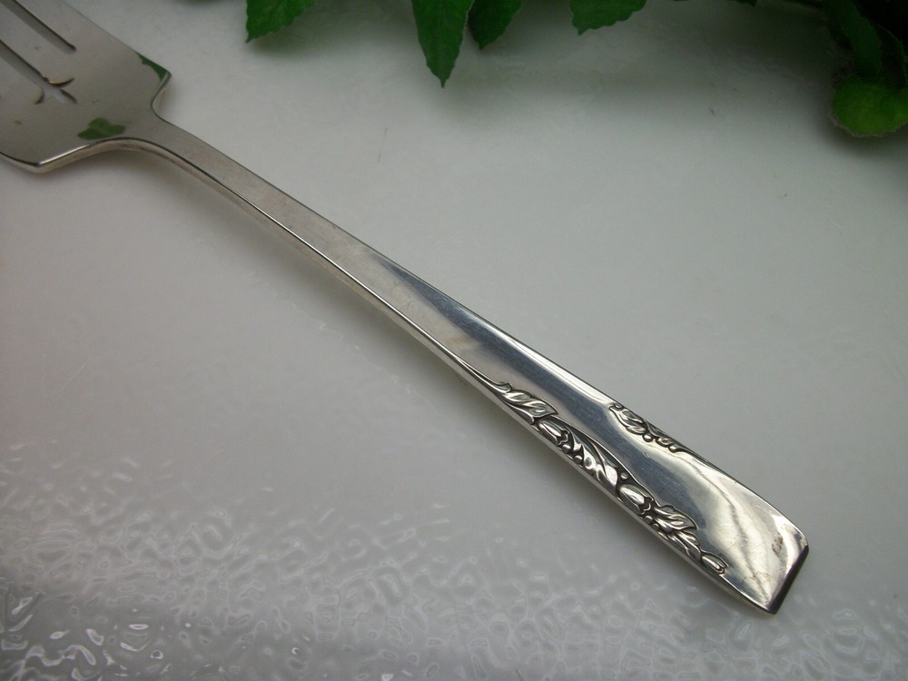 Oneida 1881 Rogers PROPOSAL Silverplate Cold Meat Serving Fork 1954