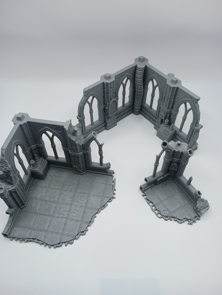 Gothic Sector 75 Modular Sci-Fi Ruins Building # 2 (32mm Scale) [PTO]