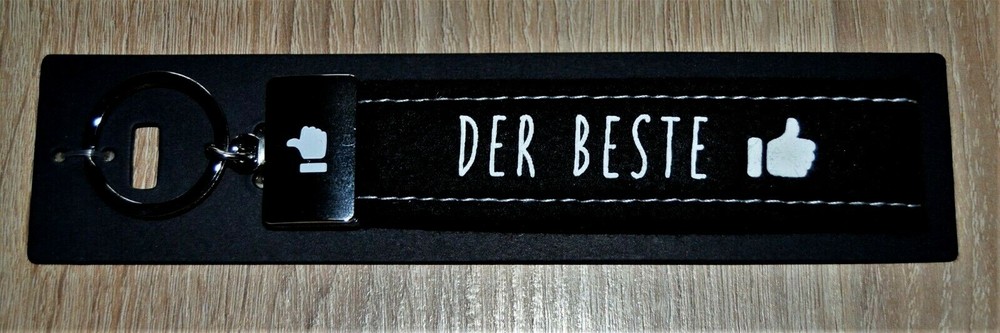 Depesche felt keychain, "THE BEST", new