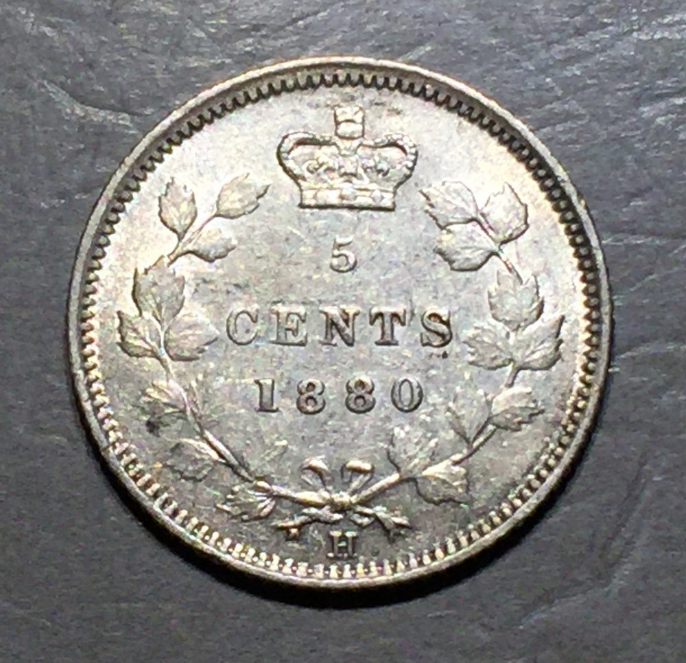 CANADA 1880 H 5 Cents A242