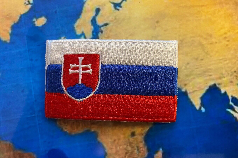 SLOVAKIA Flag Iron on Sew on Patch