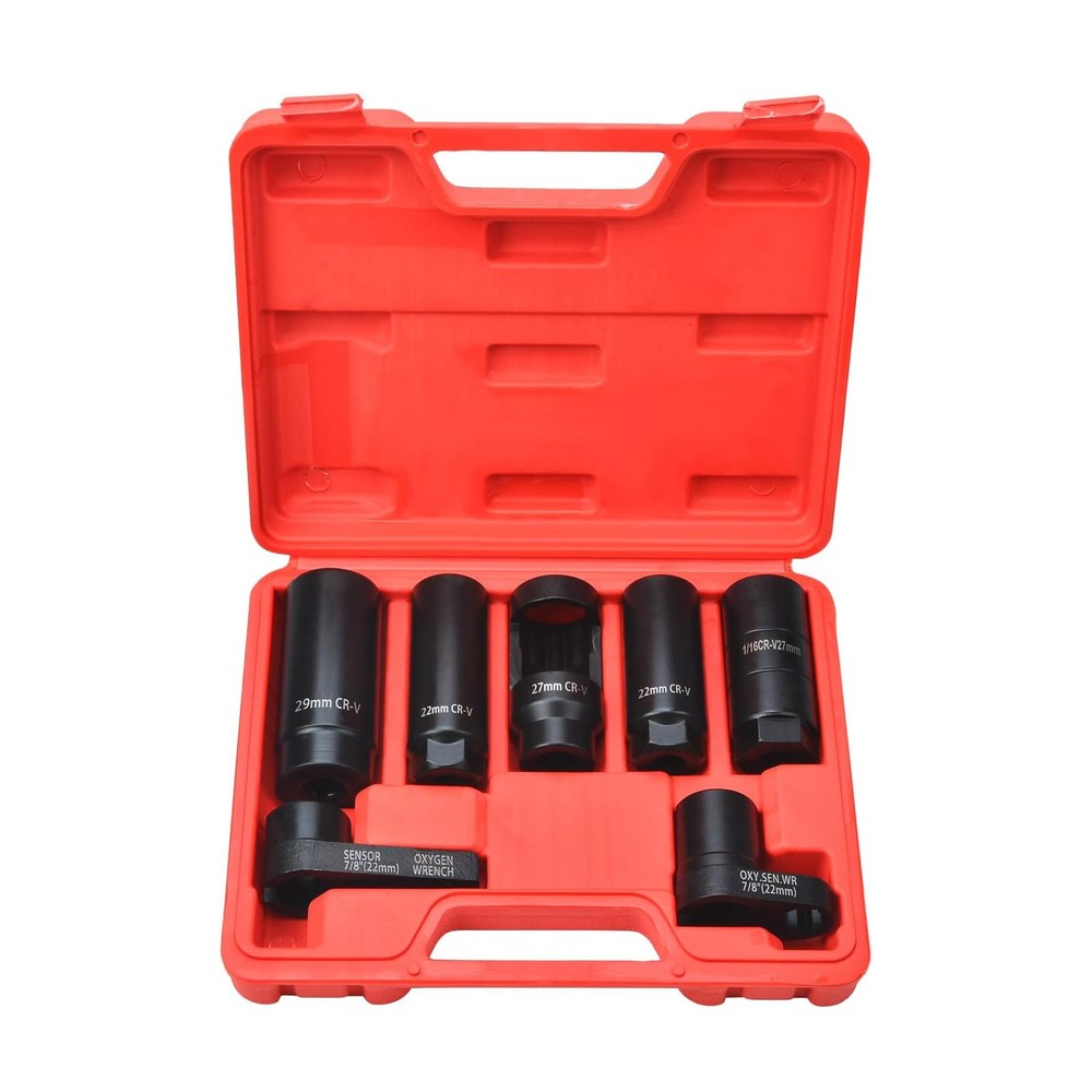 Oxygen Sensor & Oil Pressure Sending Unit Master Sensor Socket Tool Set 7Pcs