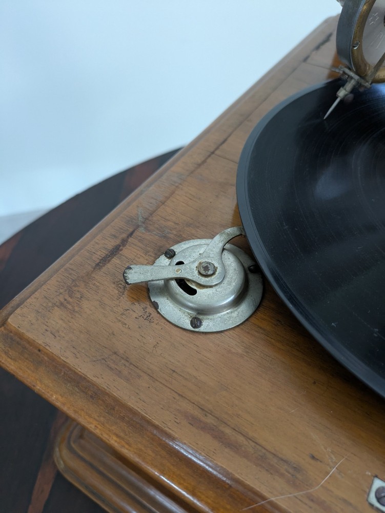 Vintage Solid Wood Gramophone