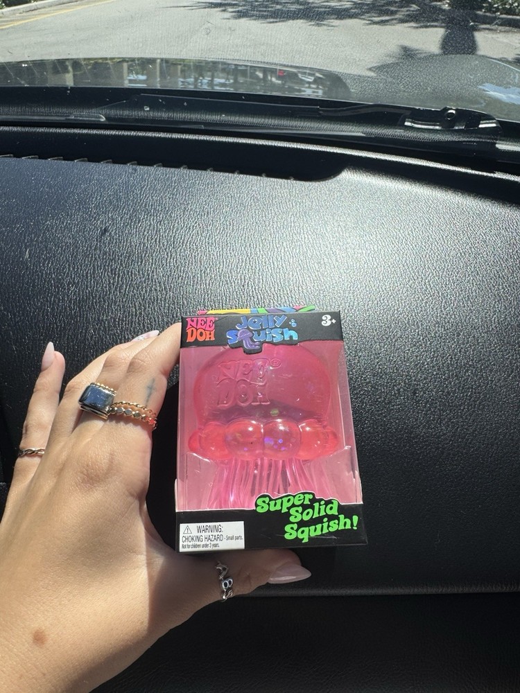 Nee Doh Jelly Squish Pink