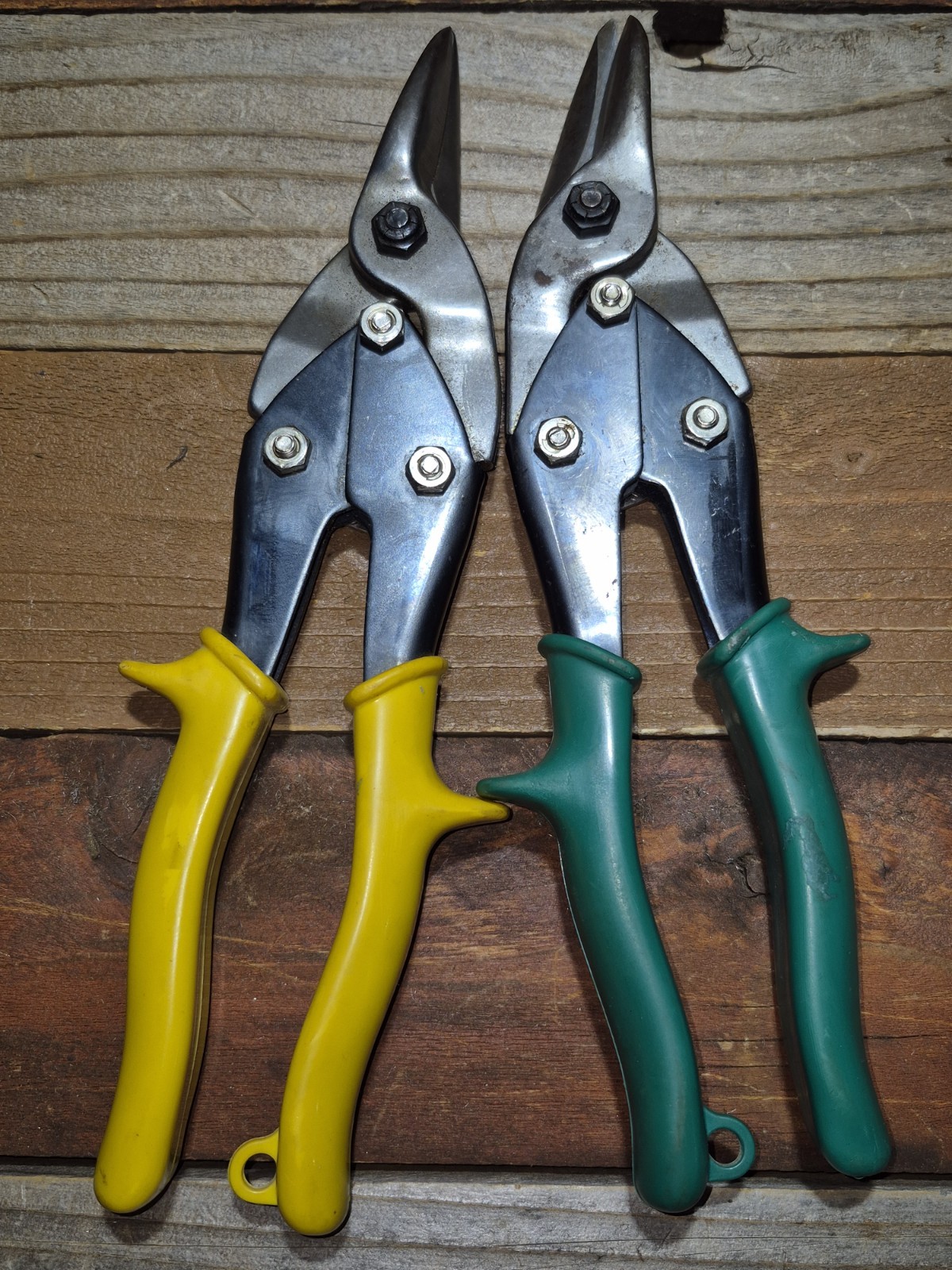 2 DAYTON Tin Snip Straight & Right Cut Aviation Sheet Metal Made U.S.A. Sharp