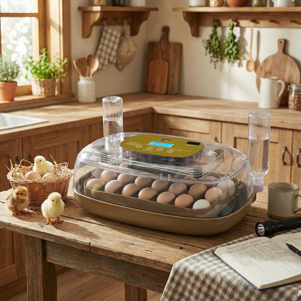 Automatic Egg Incubator for Hatching with Automatic Turning and Humidity-24 Egg