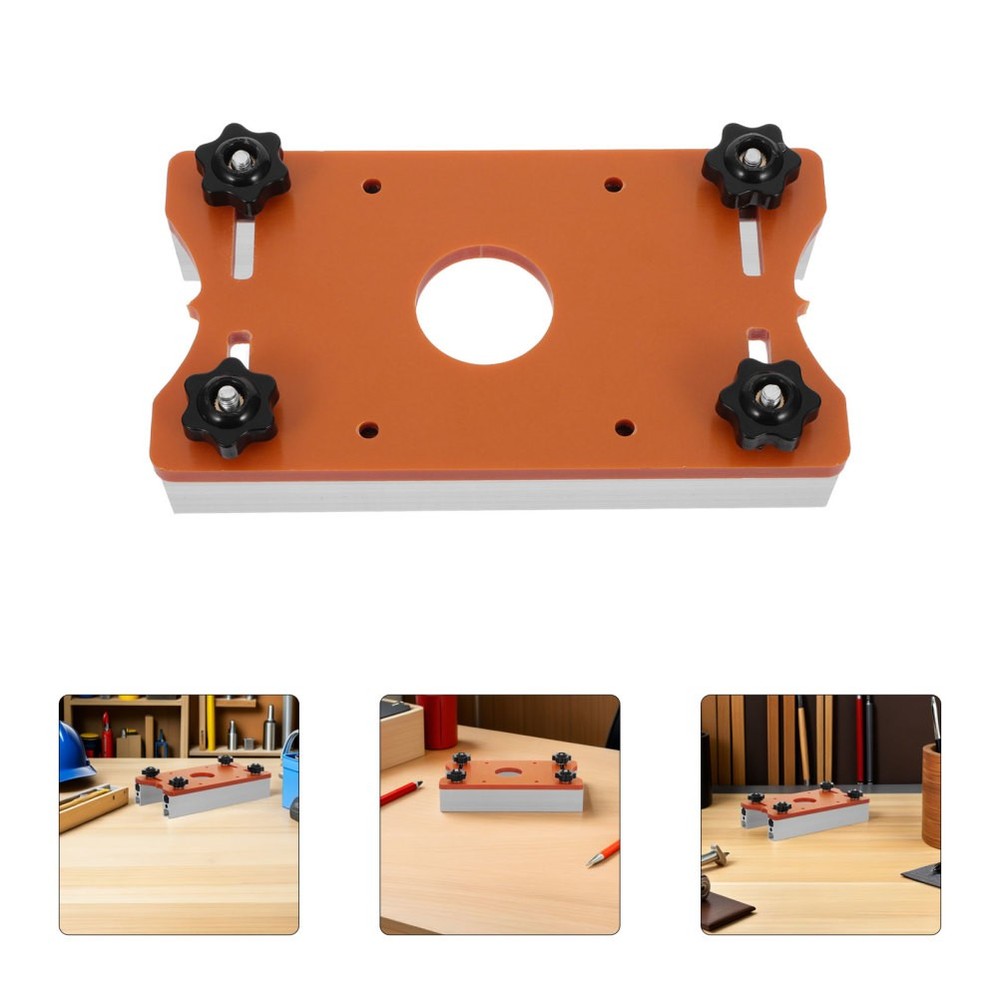 Woodworking Slotting Positioning Plate Router Table Insert Template Base
