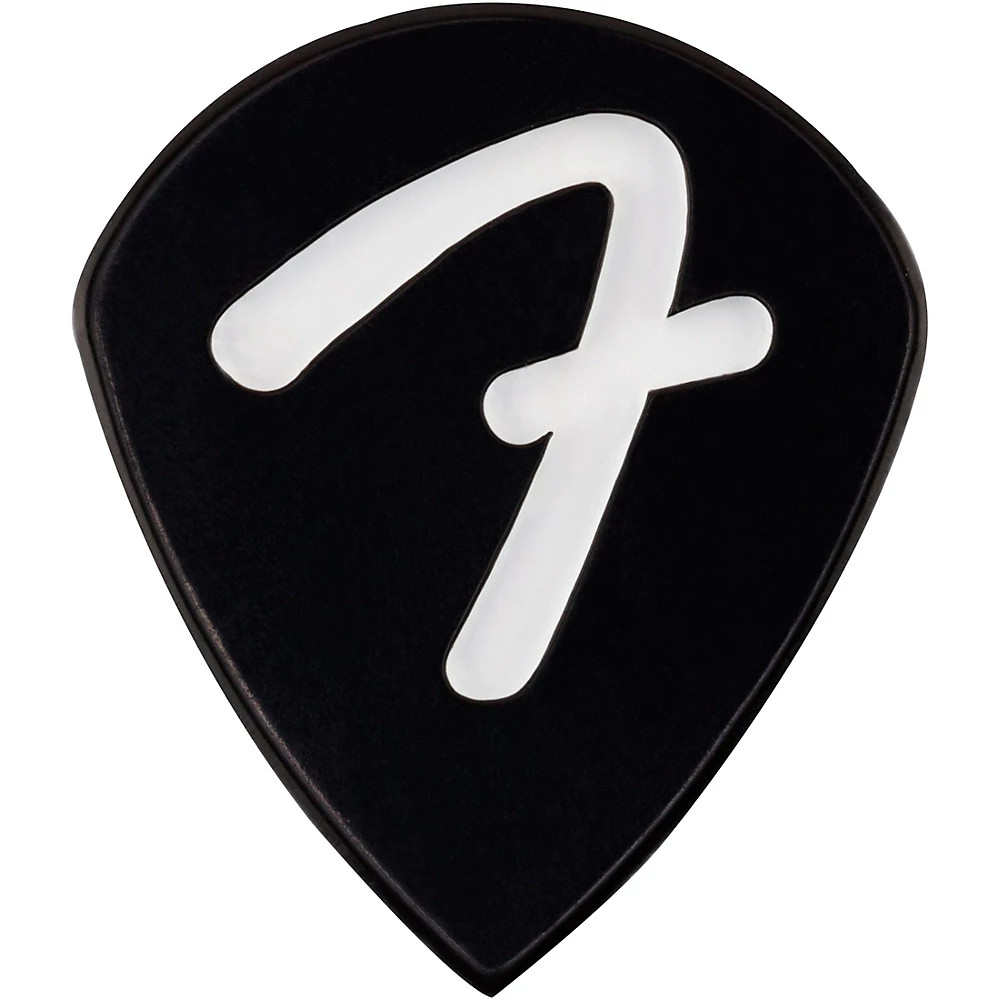 Fender 551 Shape F Grip Black Guitar Picks 1.5 mm 3 Pack