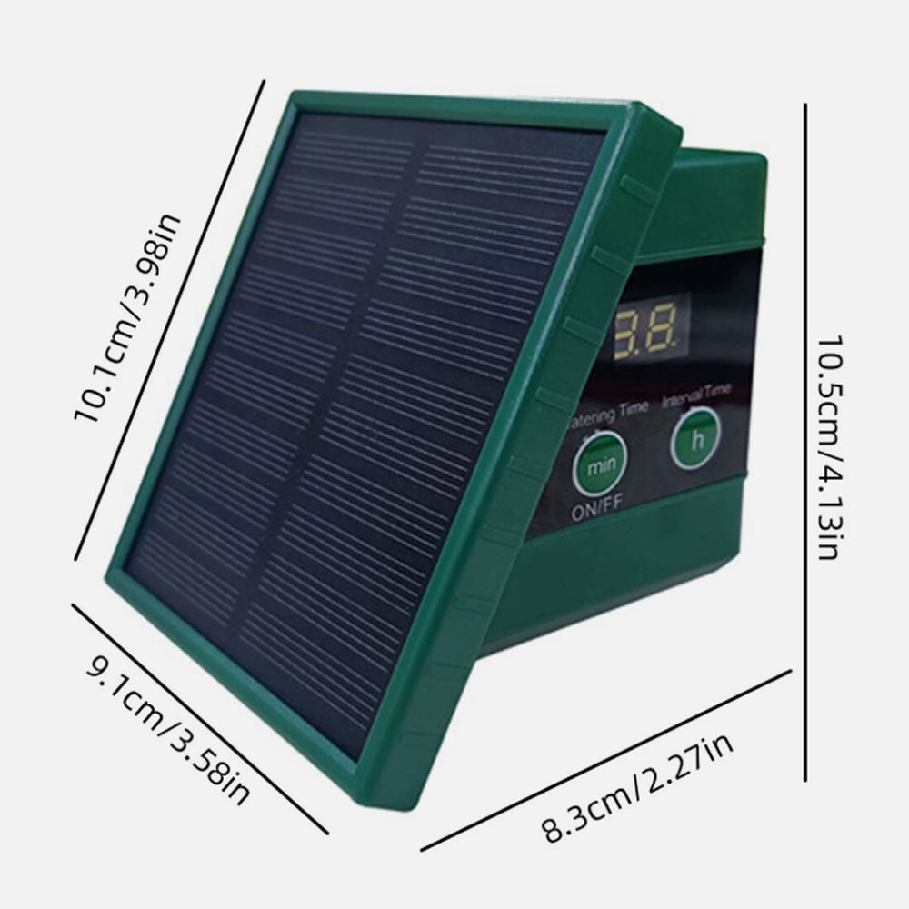 1 SET Solar Automatic Drip Irrigation System with Hose & Timer for Garden
