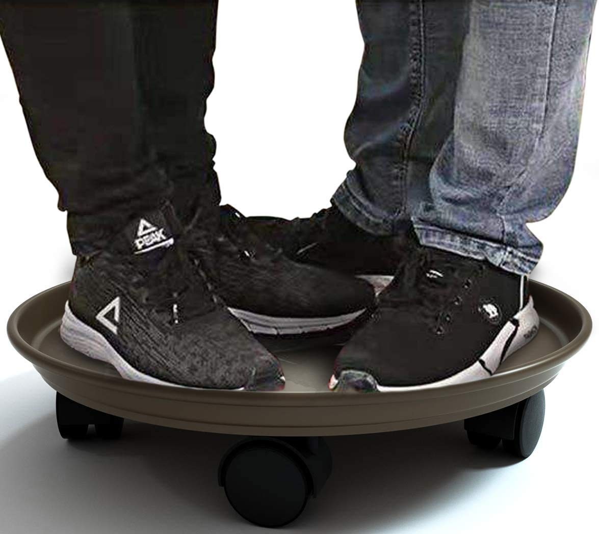 Plant Caddy with Wheels 15.5 Inch - 2 Pack Plant Caddy on Wheels Heavy Duty,P...