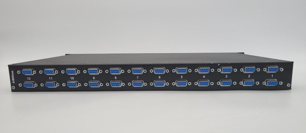 INTERNALLY PROGRAMMABLE RS-422 PATCHBAY, 2X12, 1 RU, DE-9 REAR INTERFACE