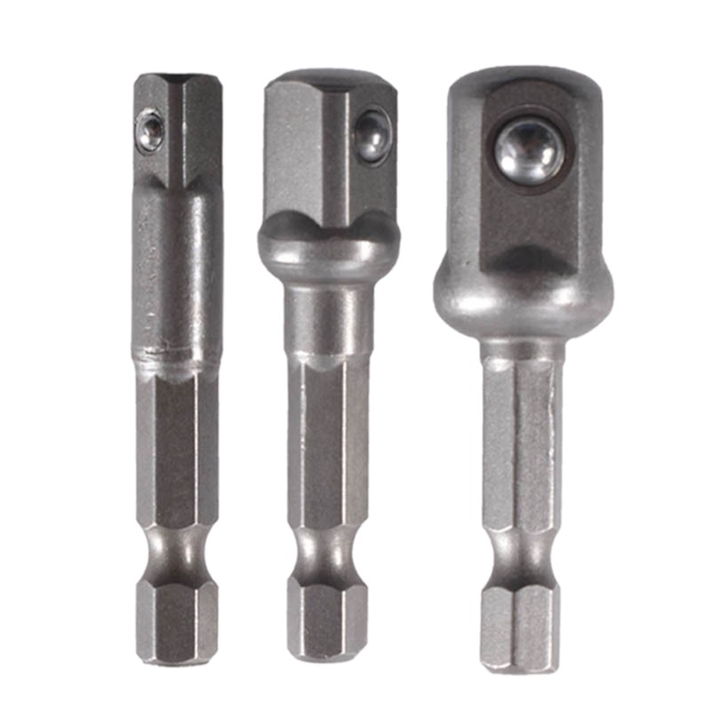 Impact Grade Socket Adapter 3 Pcs 1/4" 3/8" 1/2" Drive Socket DIY Gift for Men