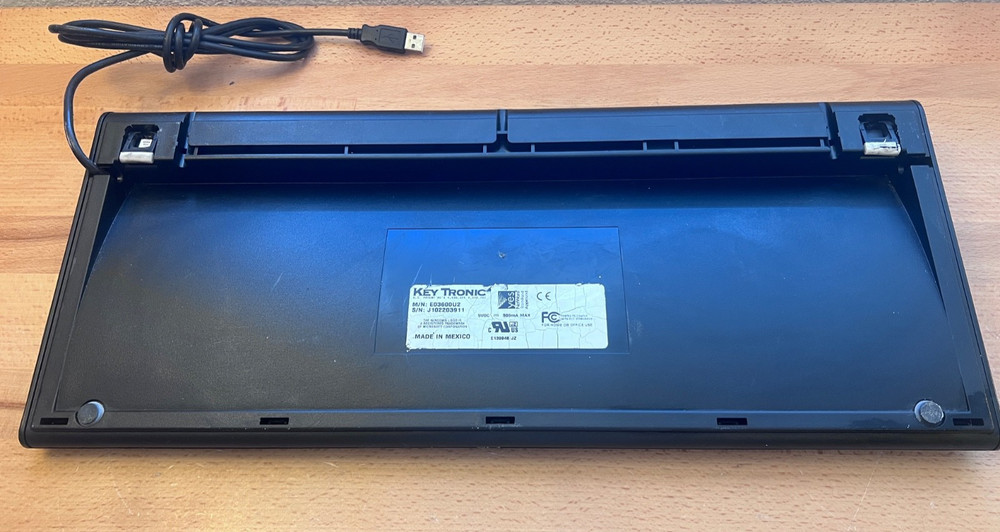 Key Tronic Arc Solutions Wired USB Keyboard E03600U2 Operator Keyboard TESTED