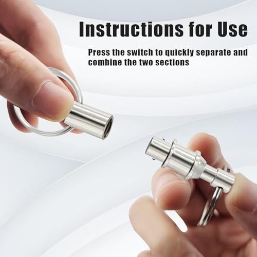 14 PCS Quick Release Detachable Keychain Dual Pull Apart Key Rings Double