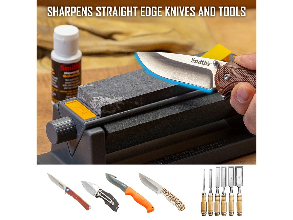 Smith's 6" Three Stone Knife Sharpener System