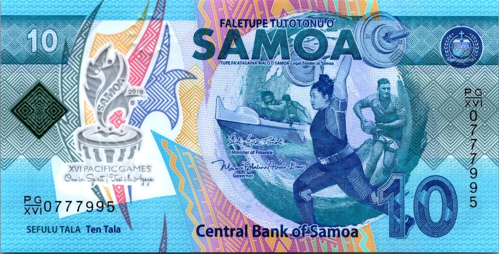 Samoa 10 Tala 2019 Gem UNC