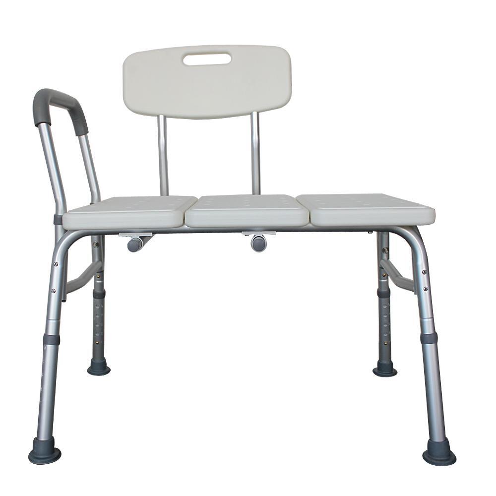 Heavy Duty Bath Tub Medical Transfer Bench Stool Shower Chair 10 Height White