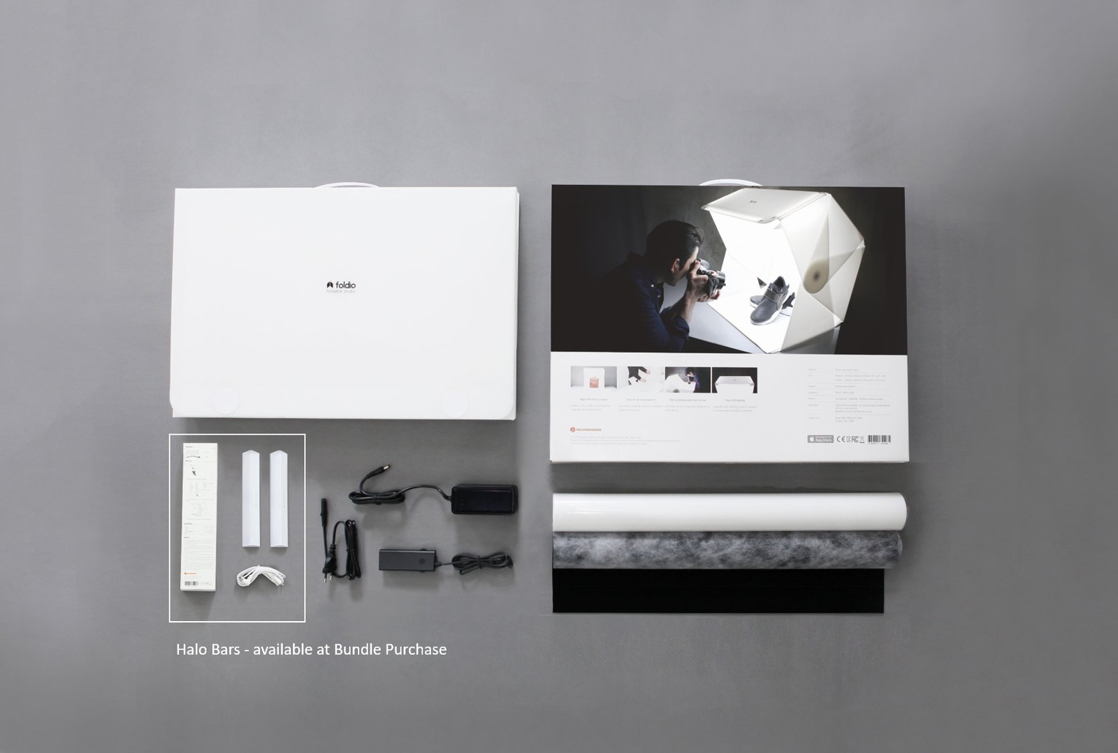 📸Foldio3 + Halo Bars💡 | 25" Portable Foldable Product Photo Lightning Studio w