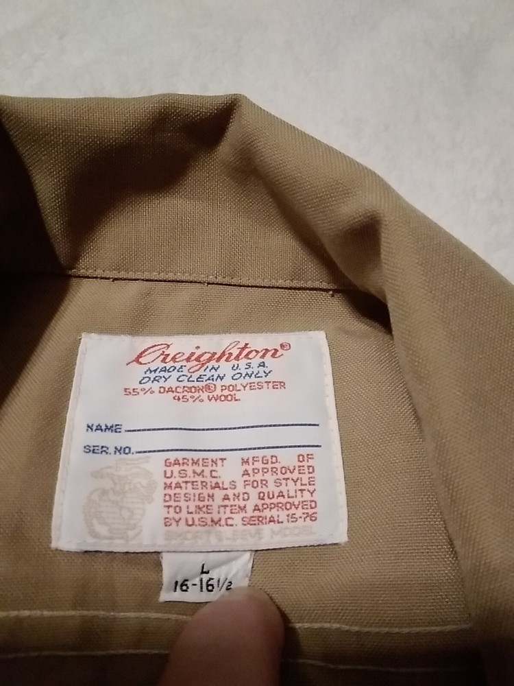 USMC SSgt Short Sleeve Service-C. Size Large
