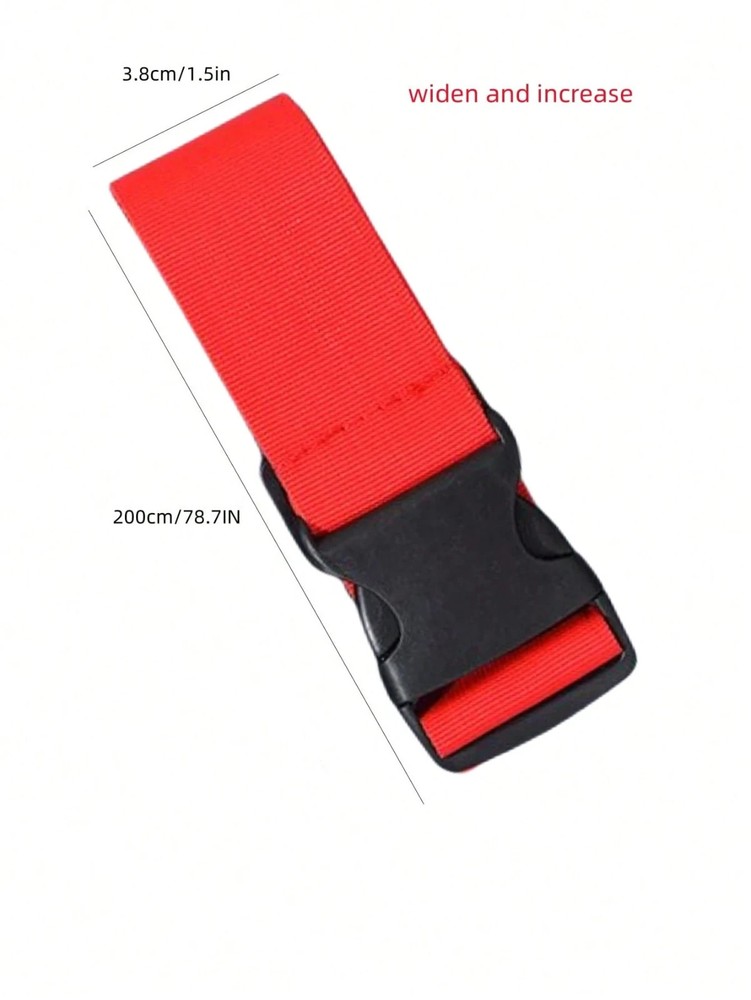 1PC Adjustable Heavy-Duty Luggage Strap Secure Quick-Release Buckle – Durable