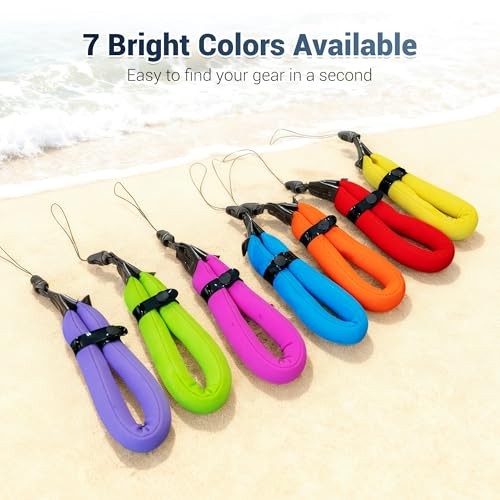 Waterproof Camera Float Strap Phone Float Strap for Olympus TG-7 Small Yellow