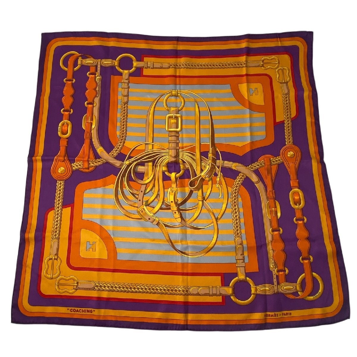 Hermes Carre 70 Losange Multicolor Silk Square Scarf