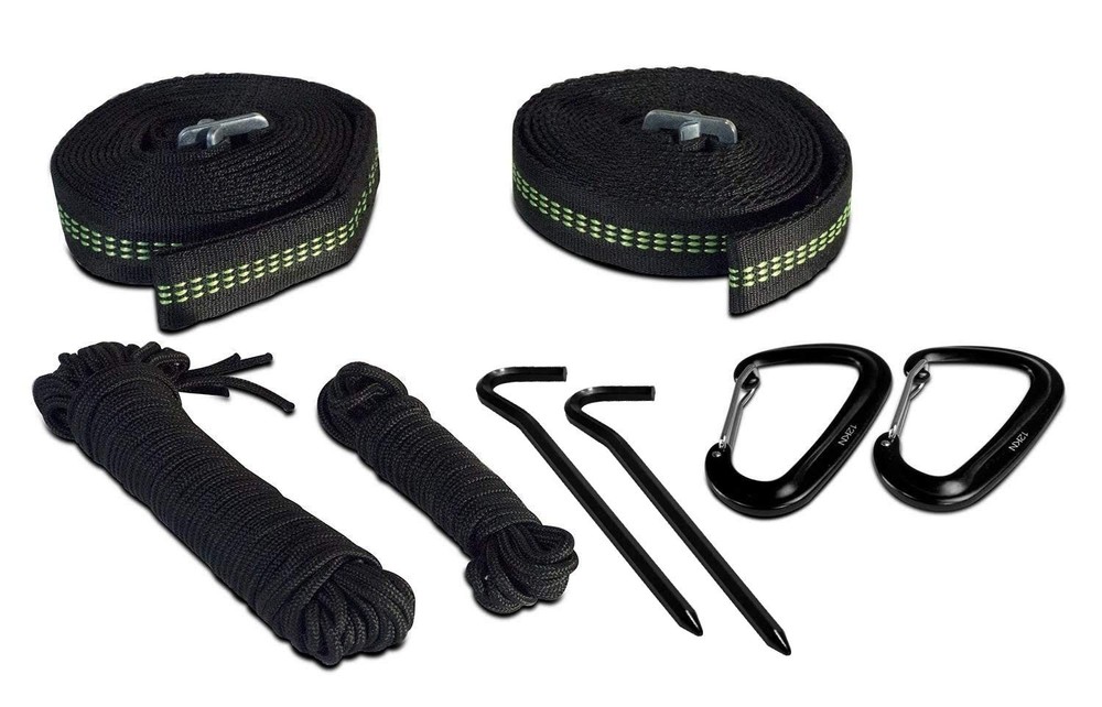 Oak Creek Lost Valley Camping Hammock. Bundle Includes Single, Blue and Gray